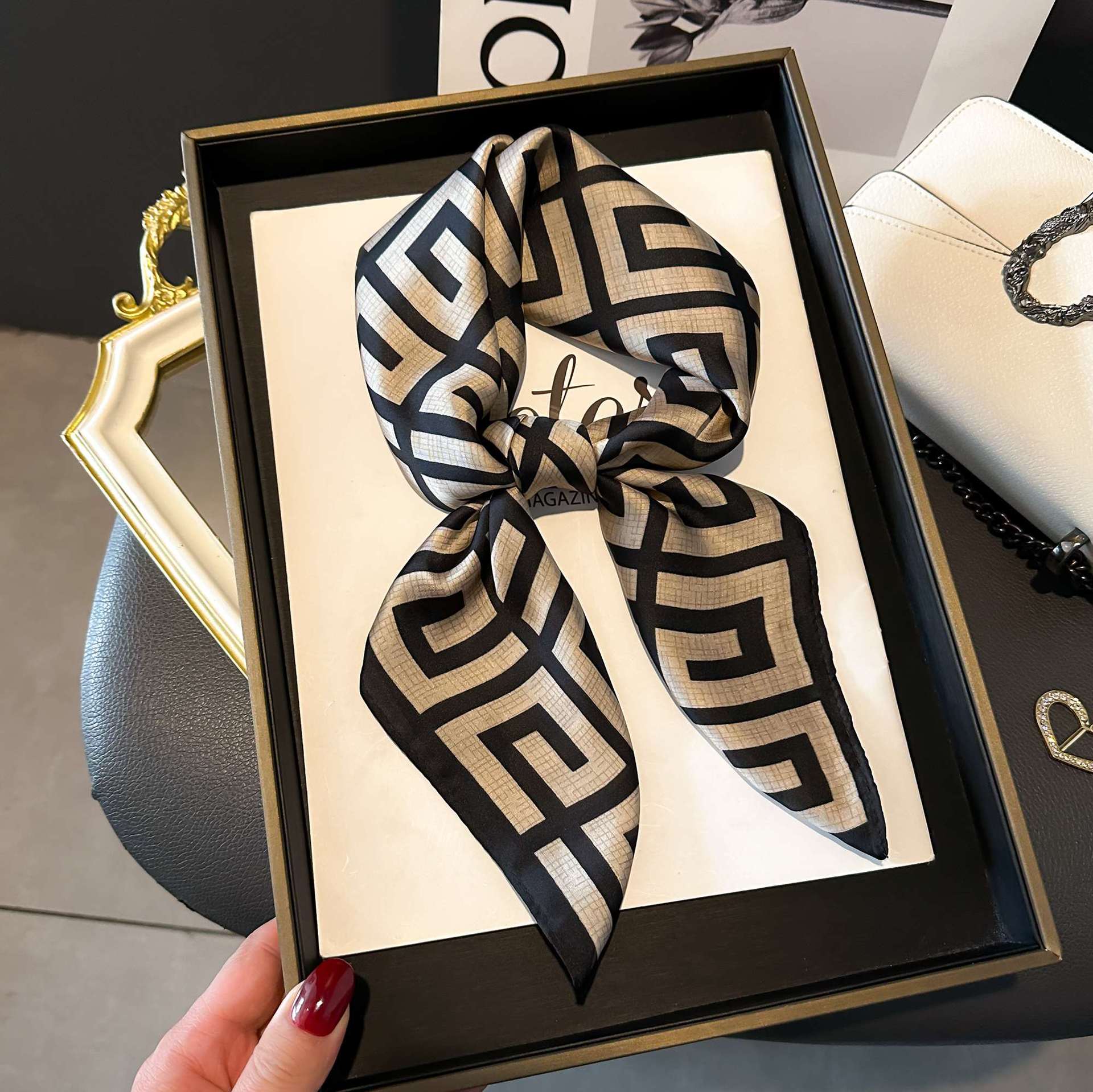 Women Fashion Necktie - Fashion Luxury Brand 70cm Silk Square