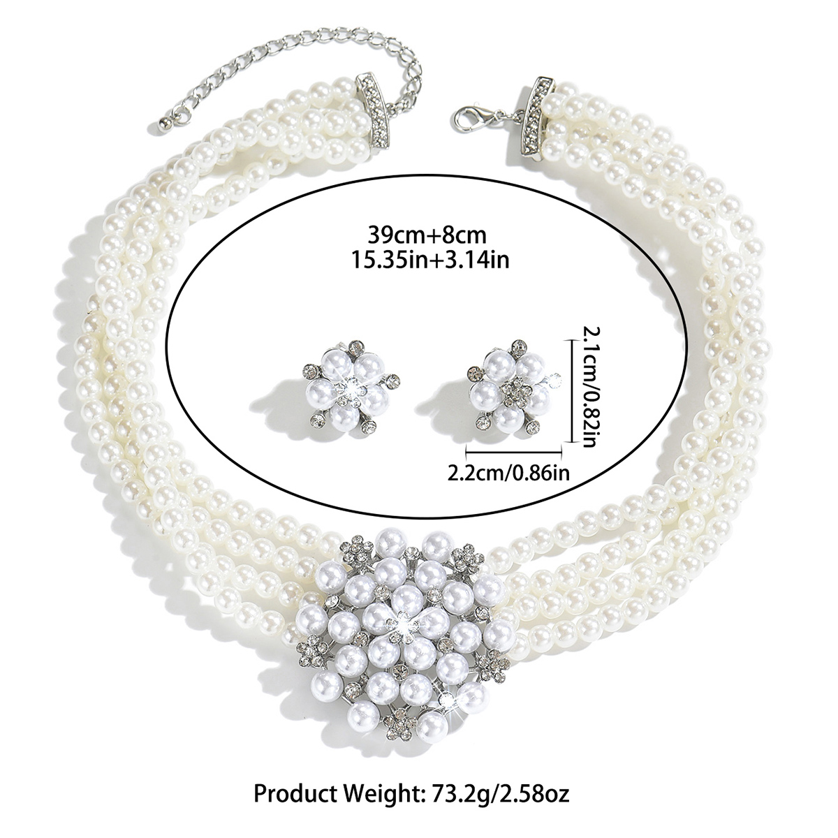 Women Multi‑Strand Pearl Flowe - đánh giá và giá Women Fashion Photoshoot