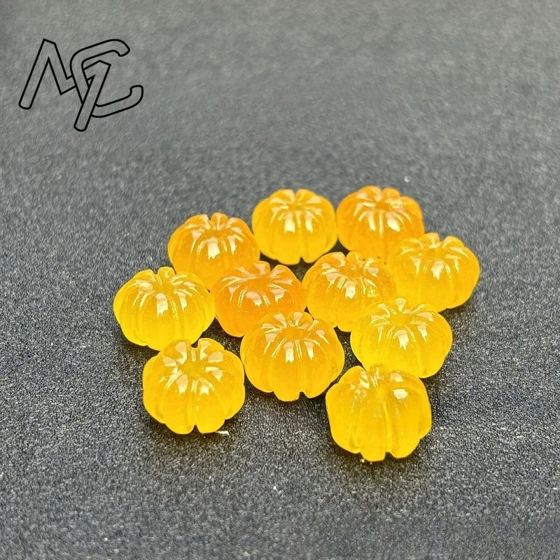 10pcs A Green Jade Pumpkin Bea - đánh giá và giá Women'S Fashion Jewellery