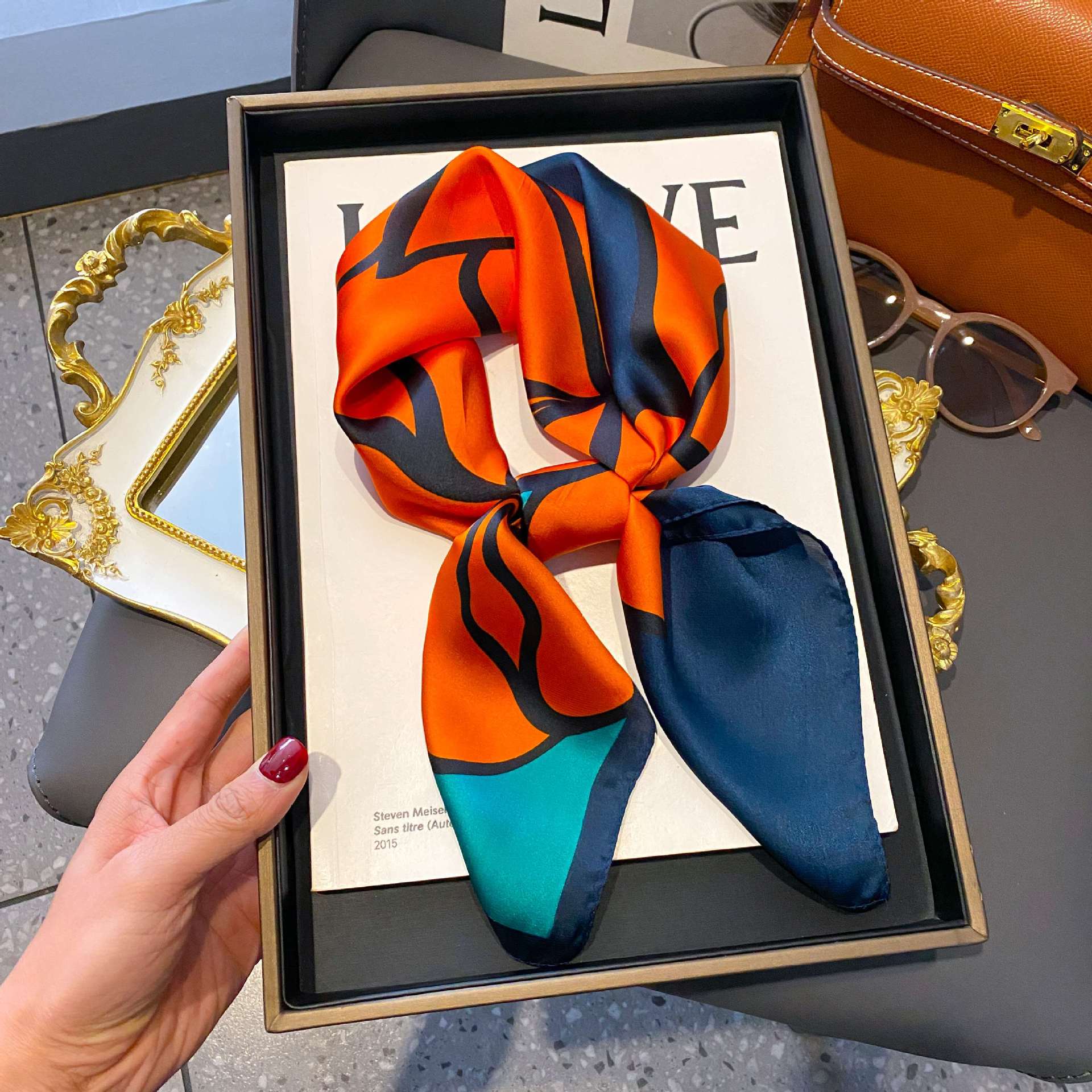 Fashion Luxury Brand 70cm Silk - đánh giá và giá Women Fashion Necktie