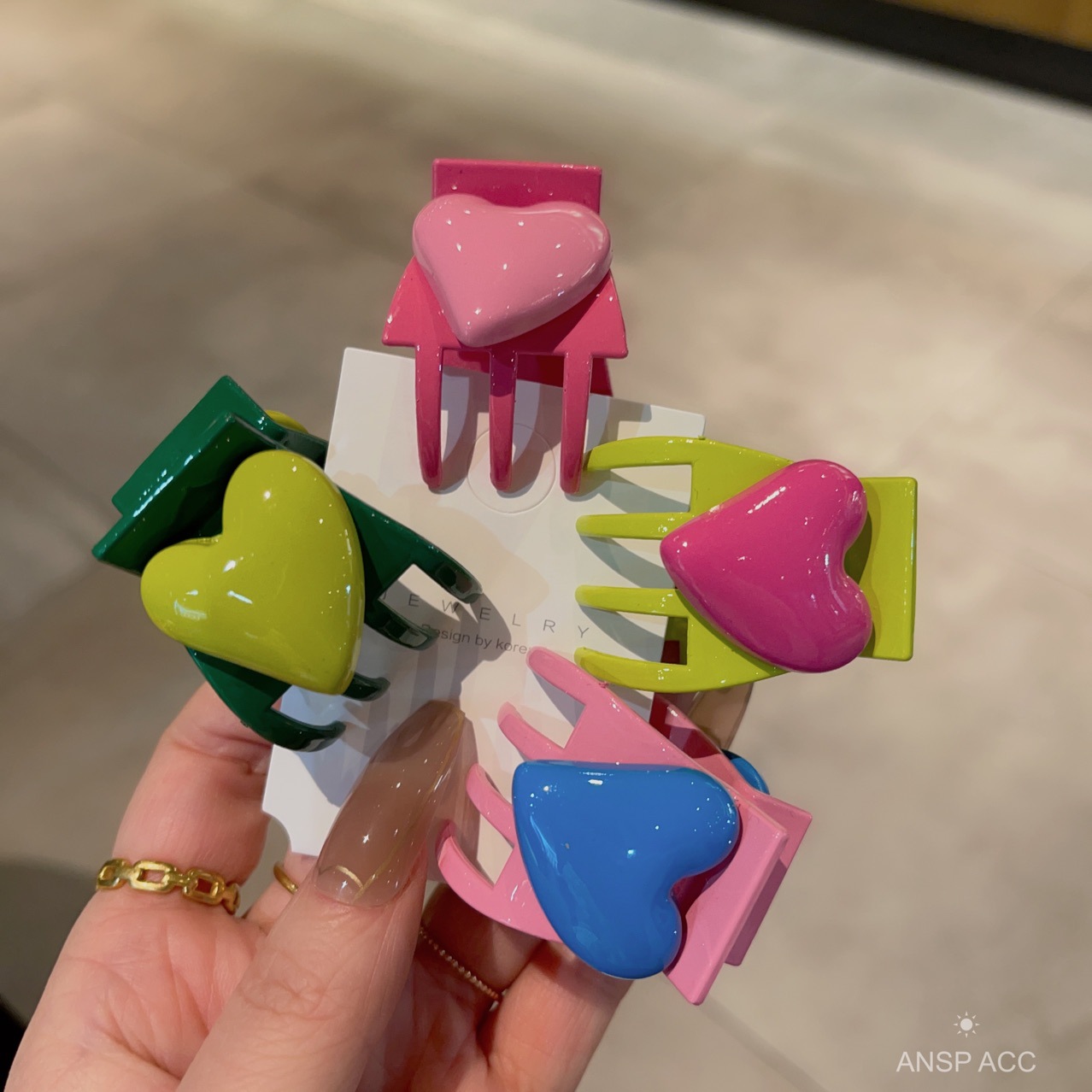 4pcs/set Colorful Heart Shape  - đánh giá và giá Women'S Fashion Korea